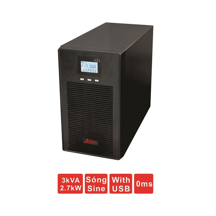 Bộ lưu điện UPS Ares AR903PS (3KVA/2700W) 1